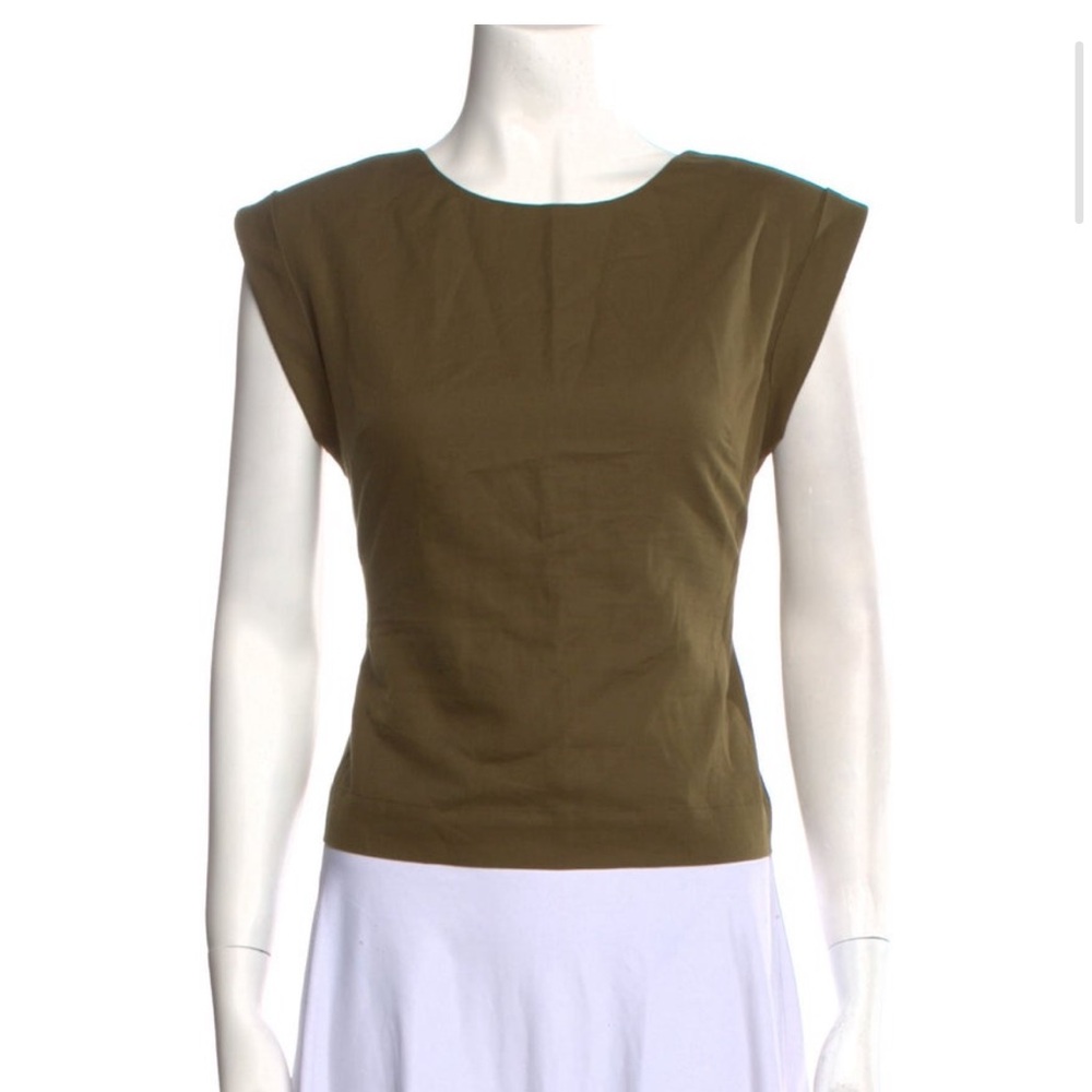 FRAME Bateau Neckline Sleeveless Top